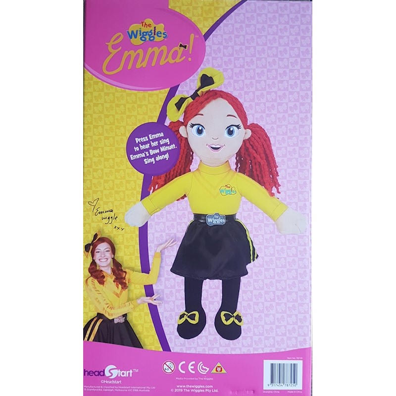 The Wiggles Emma Singing Emma Plush 40cm | Buy Plush Toys - 9317454787250