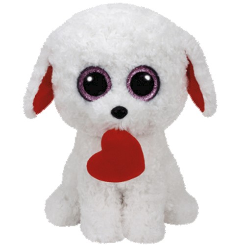 white dog plush