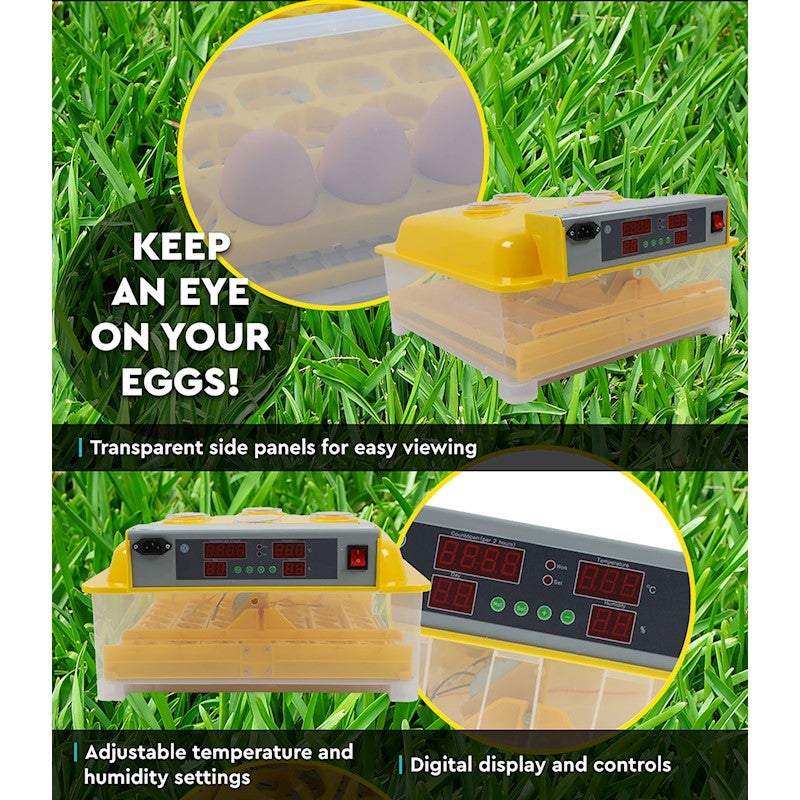 48 Egg Incubator Digital Fully Automatic LED Turning ...