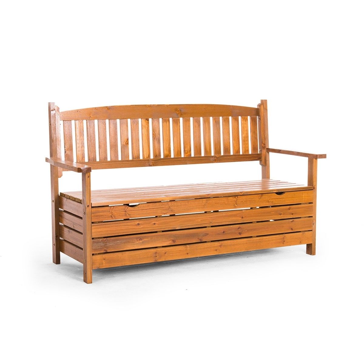 1 5m Wooden Storage Bench Garden Chest Buy Outdoor Benches 363823