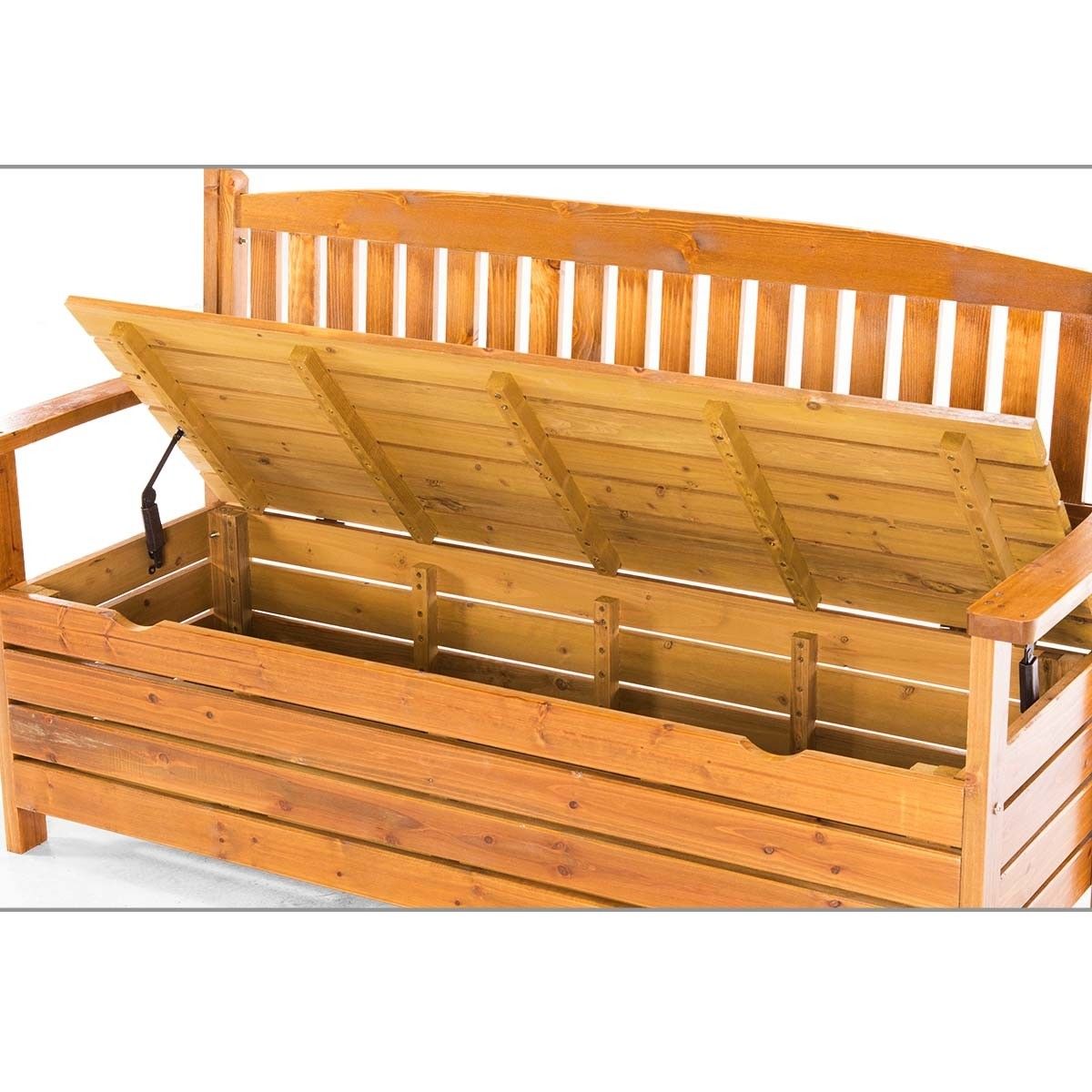 1.5M Wooden Storage Bench Garden Chest Buy Outdoor Benches 363823