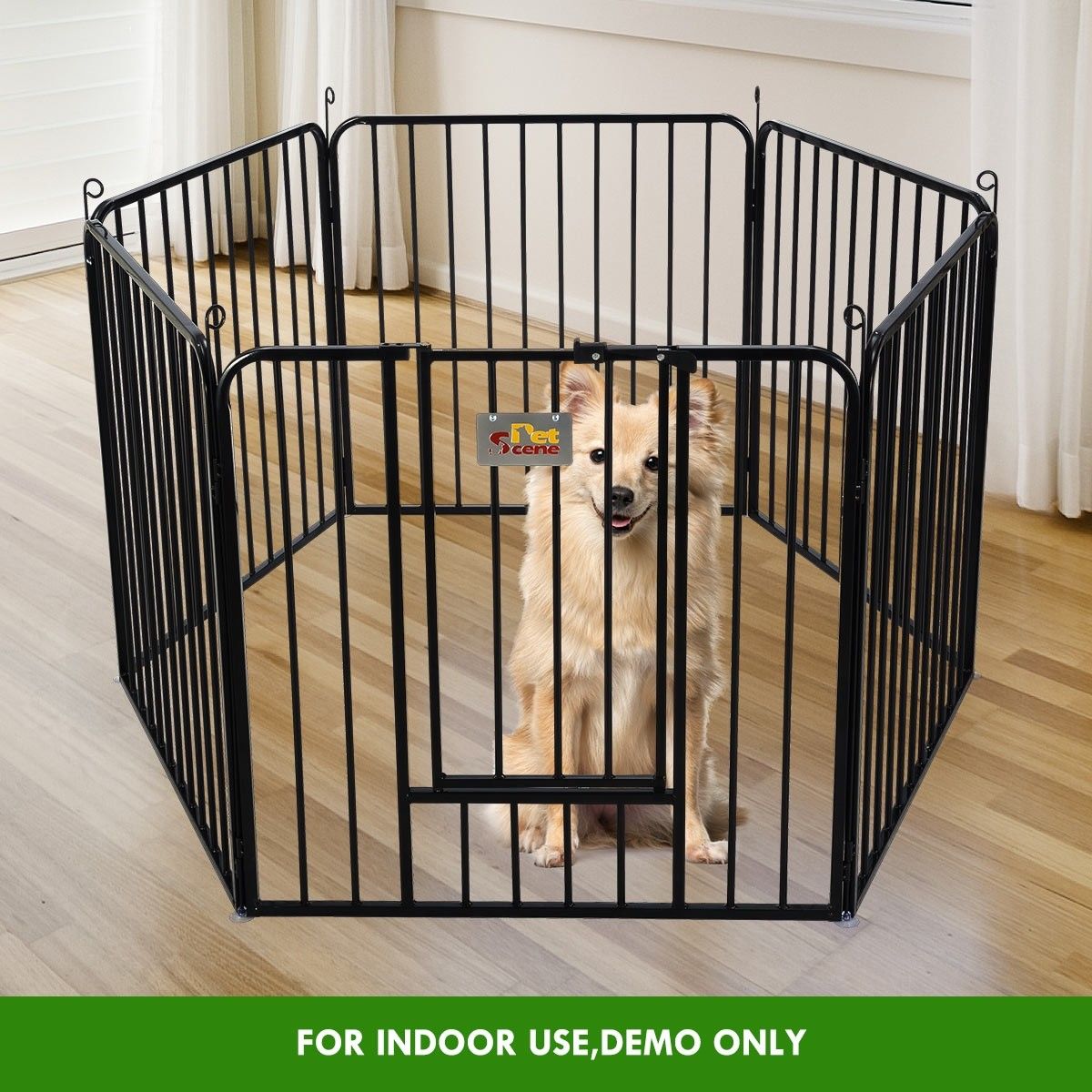 10 Panel Pet Dog Playpen House Puppy Crate Exercise Fence Cage