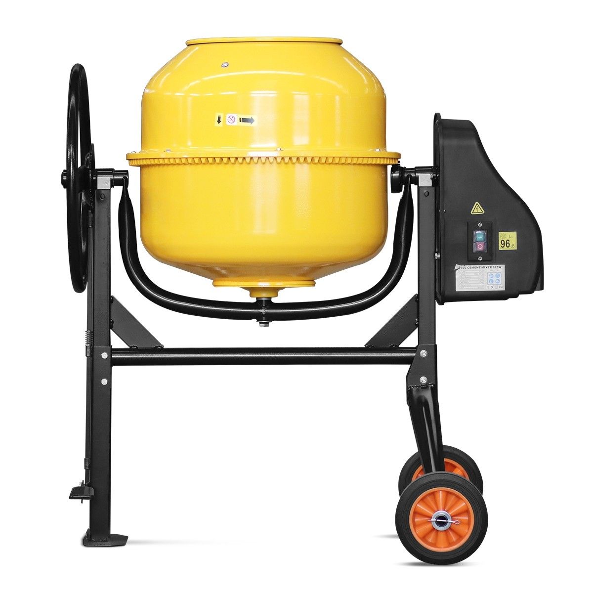 130L Portable Cement Mixer Electric Waterproof HeavyDuty Concrete