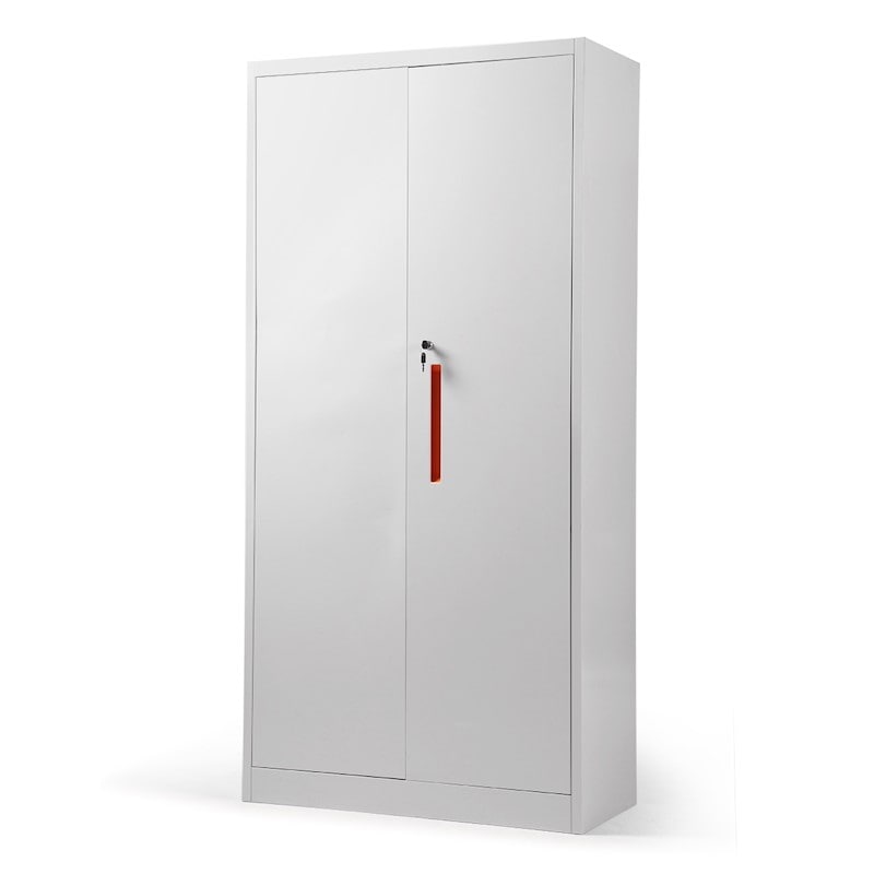 Two Metal Doors Large Capacity Steel Storage Cabinet Inside