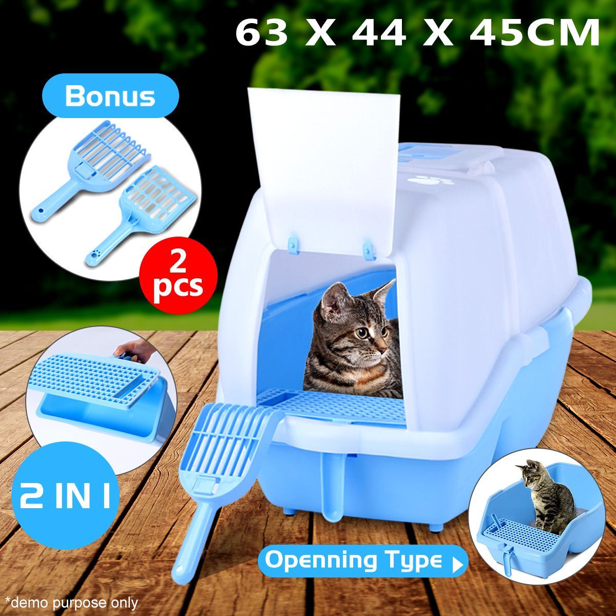 L Hooded Pet Pee Potty Trainer Litter Tray Buy Cat Litter
