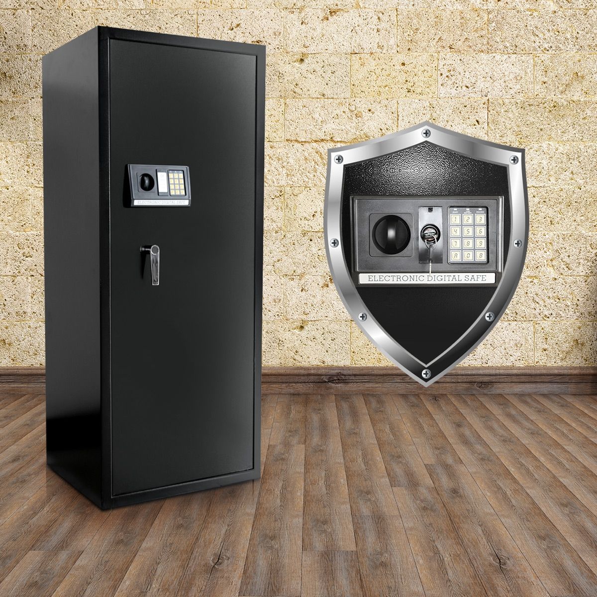 Dual Lock 20 Gun Lockbox Strongbox Buy Gun Safes & Storage 363389