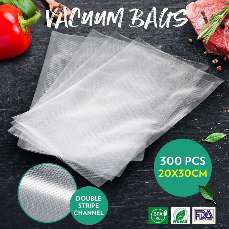 300PCS Vacuum Sealer Bags Preset Food Saver 20x30cm Buy Vacuum