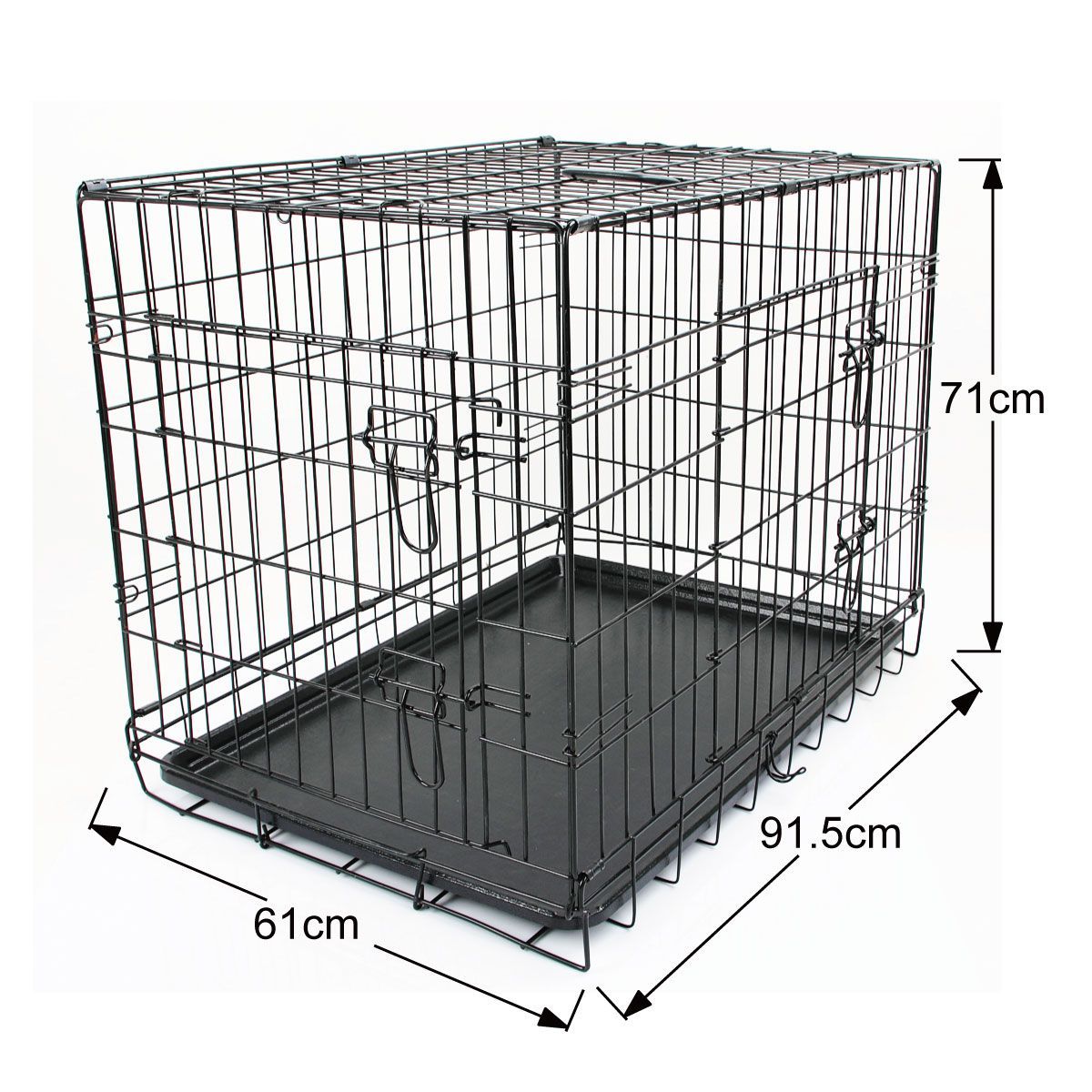 36 inch Folding Dog Crate with Double Doors Buy Metal Crates