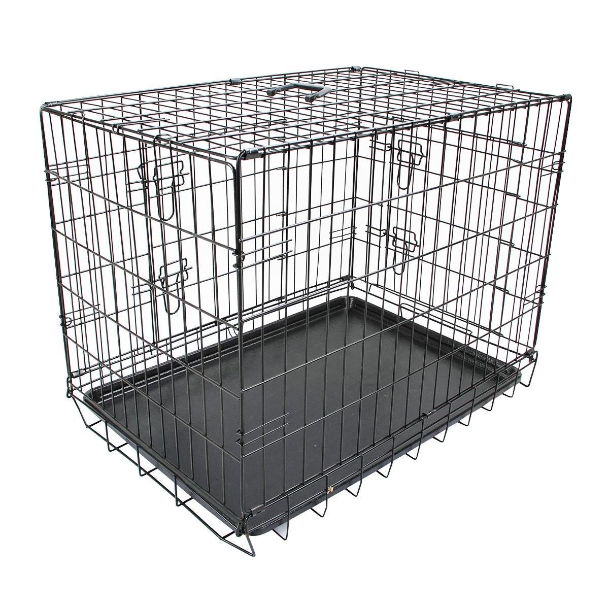 36 inch Folding Dog Crate with Double Doors Buy Metal Crates