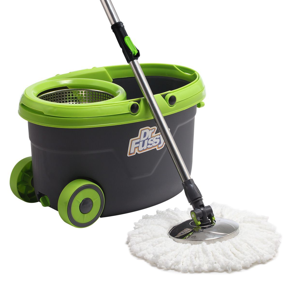 Spinning Bucket Mop System +4 Mop Heads Buy Mops 358503