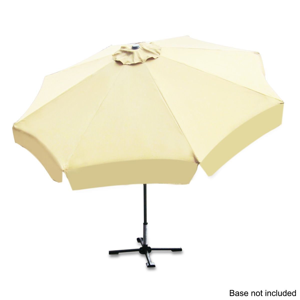 Two Angles Adjustable Patio Umbrella Tan 3m Shade Diameter Buy