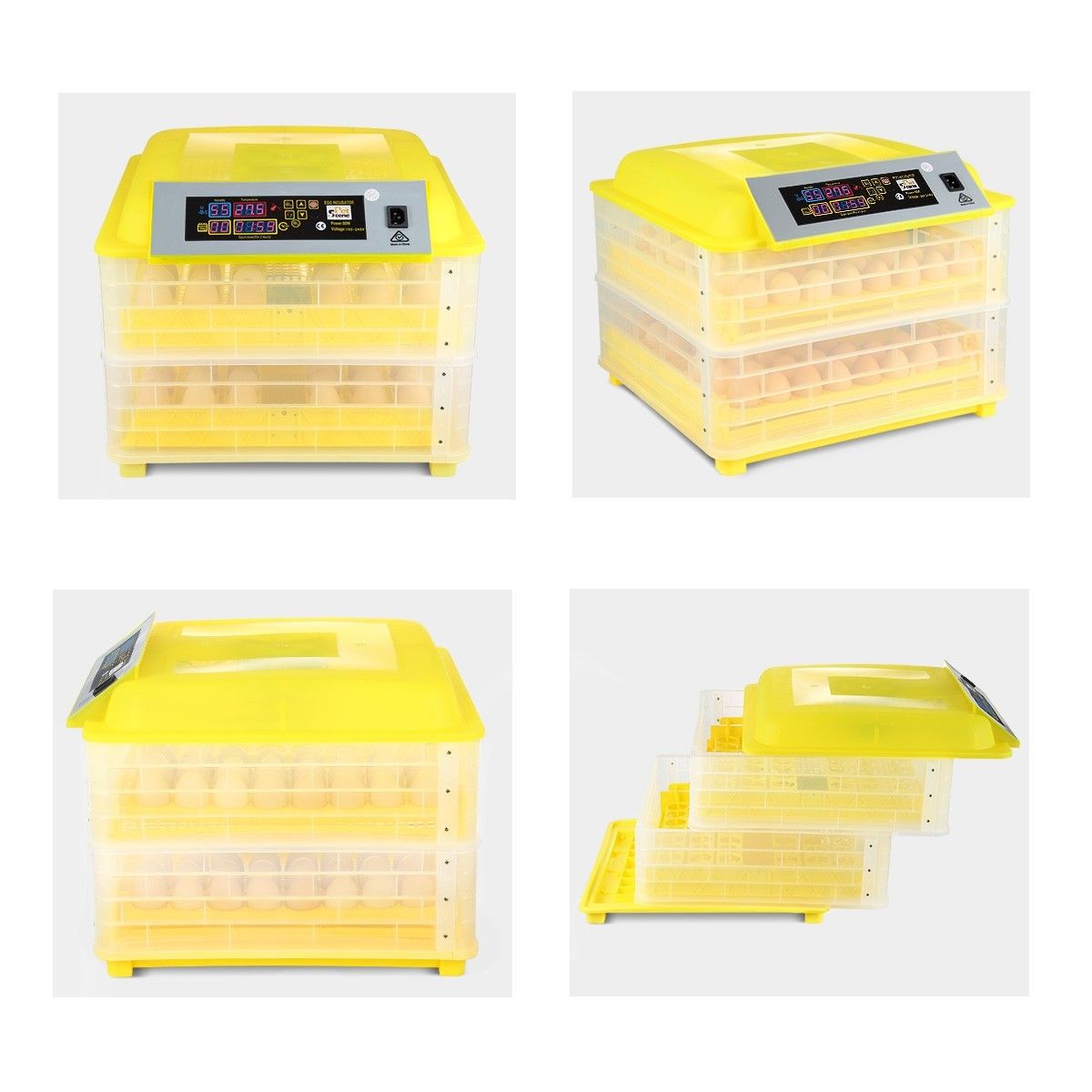 96 egg incubator with automatic turner