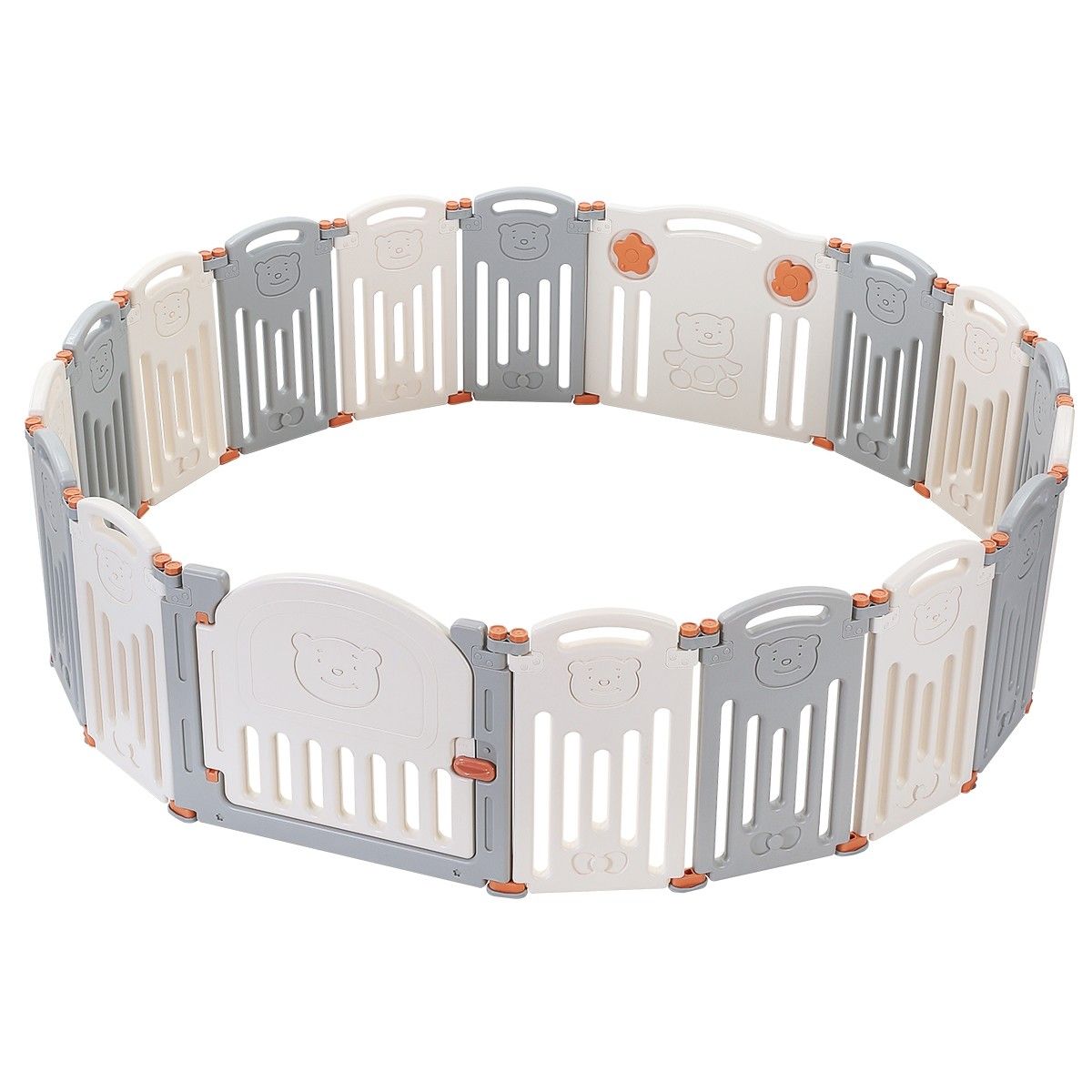 Free 10*Ball Child Baby Children Kid Playpen Play Pen Room 18 Poles//Bars Sided