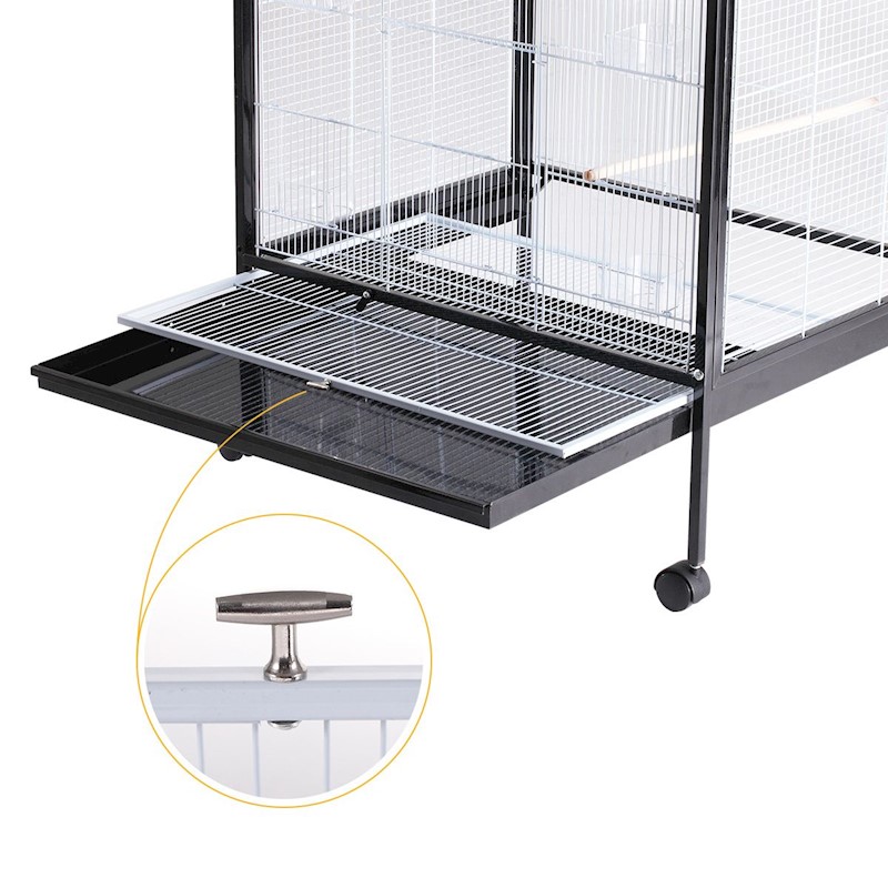 Rolling Large Pet Bird Parrot Cage Carrier Stand Perches 185cm Buy