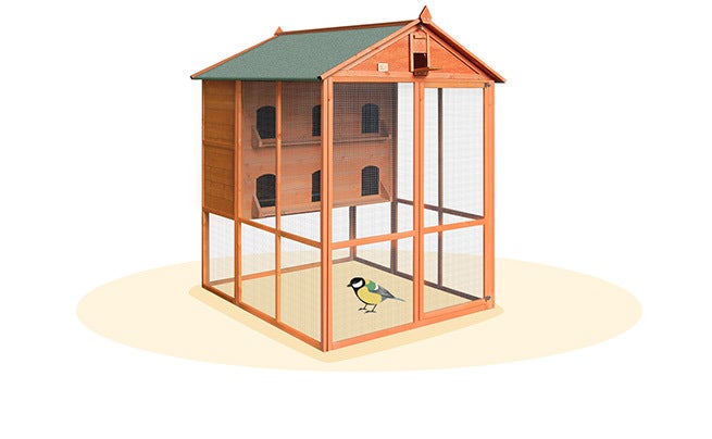 Buy Petscene XL Wood Bird Cage 2-Storey Aviary Pigeon Budgie Canary Parrot  Pet Cage - MyDeal