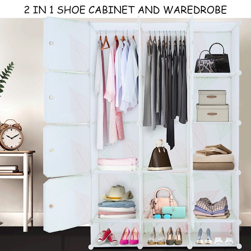 Diy 15 Cube Wardrobe Storage Cabinet Cupboard Organiser Shoe Rack