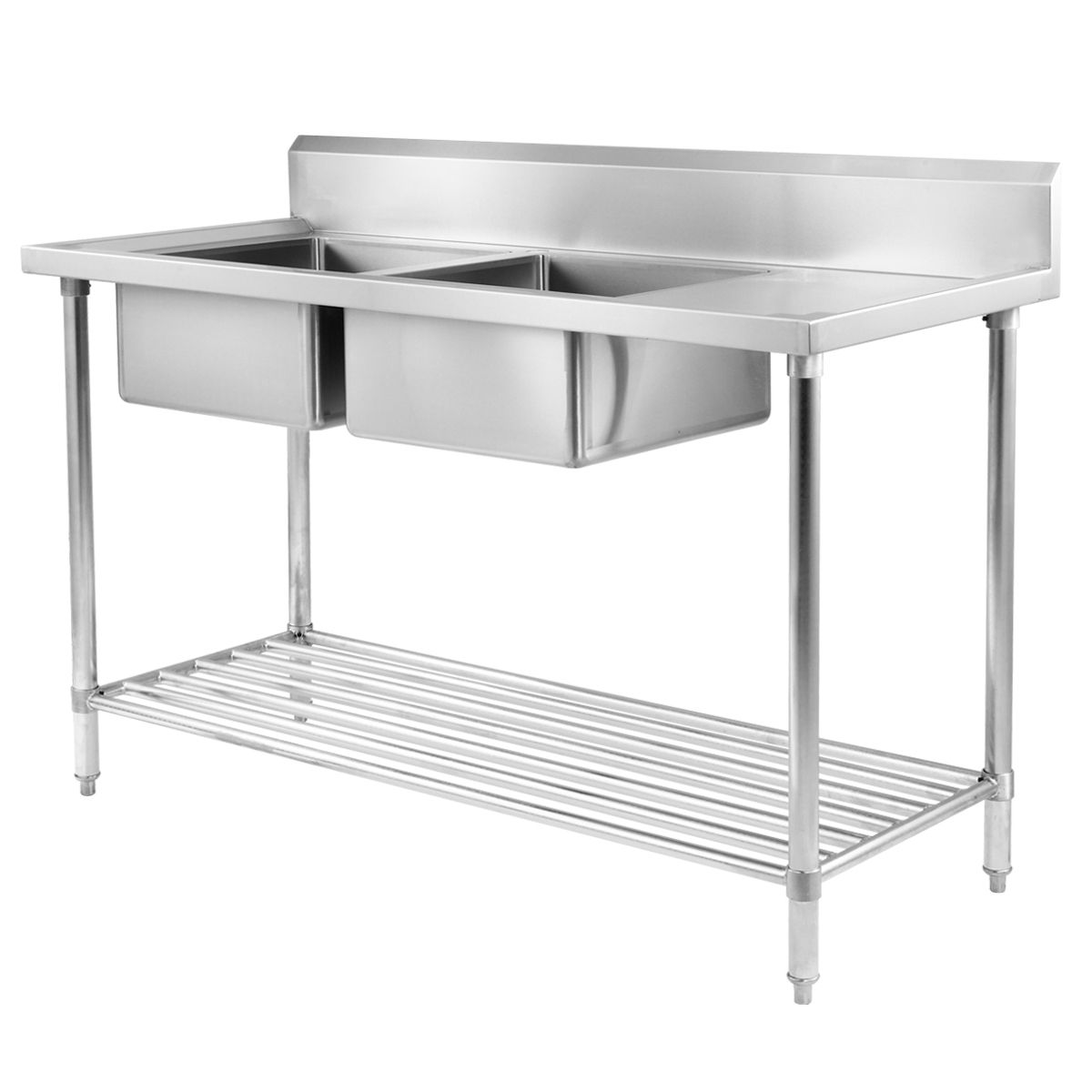 Double LeftSide Bowl Stainless Steel Bench Sink Buy Double Bowl