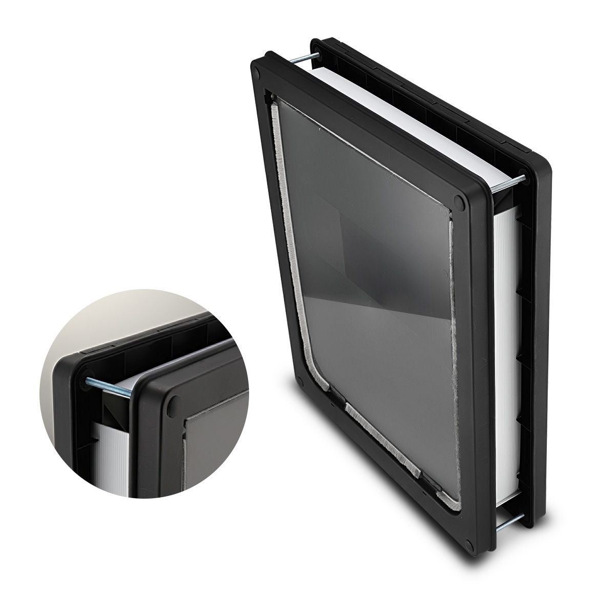 Pet Cat Puppy Dog Door Xl With Brush Buy Pet Doors 358580