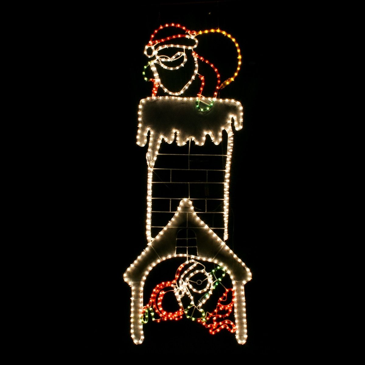 Flashing Santa Chimney Christmas Lights Buy Outdoor Christmas