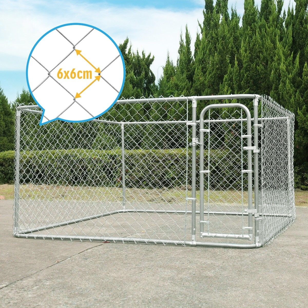 Heavyduty Steel Dog Kennel Run 3x3m Pet Enclosure Animal Fence Buy