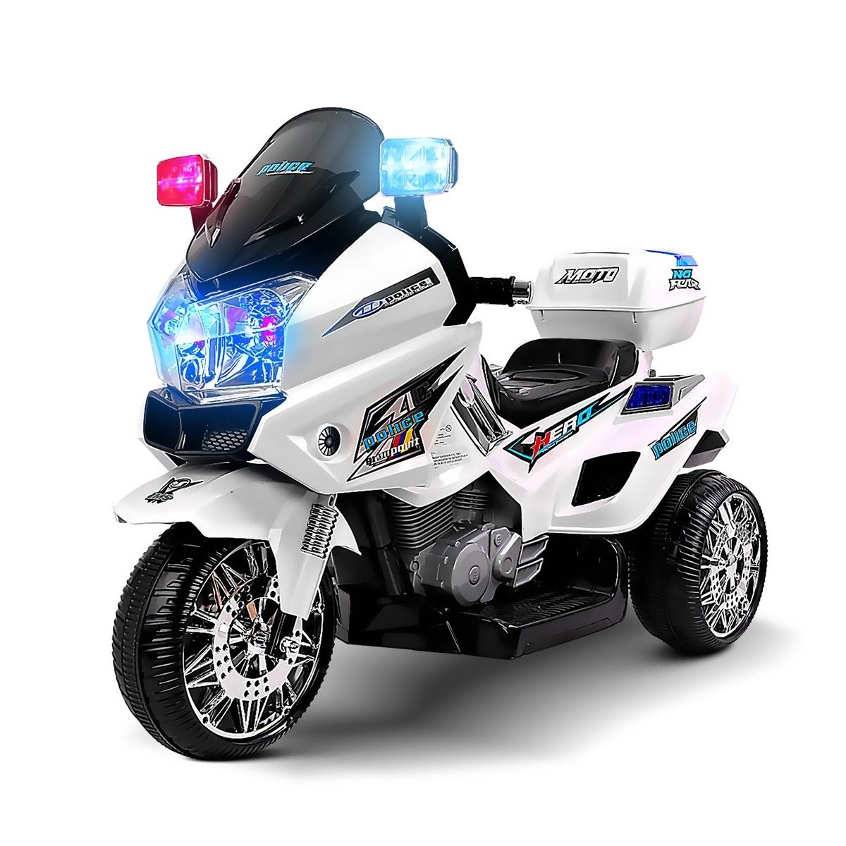 kids electric police motorbike