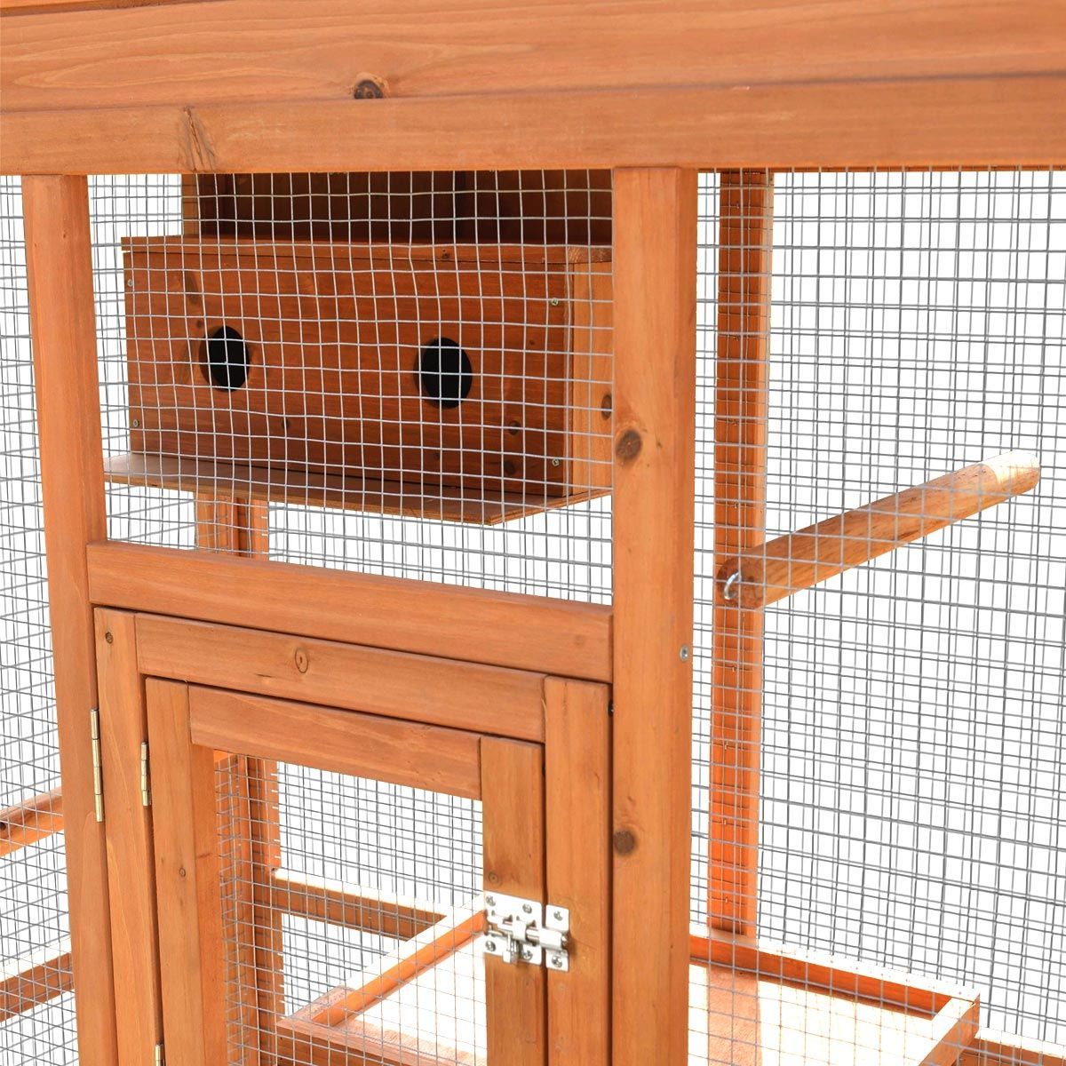 Large Wooden Dual Level Bird Parrots Cage Buy Bird Cages & Aviaries