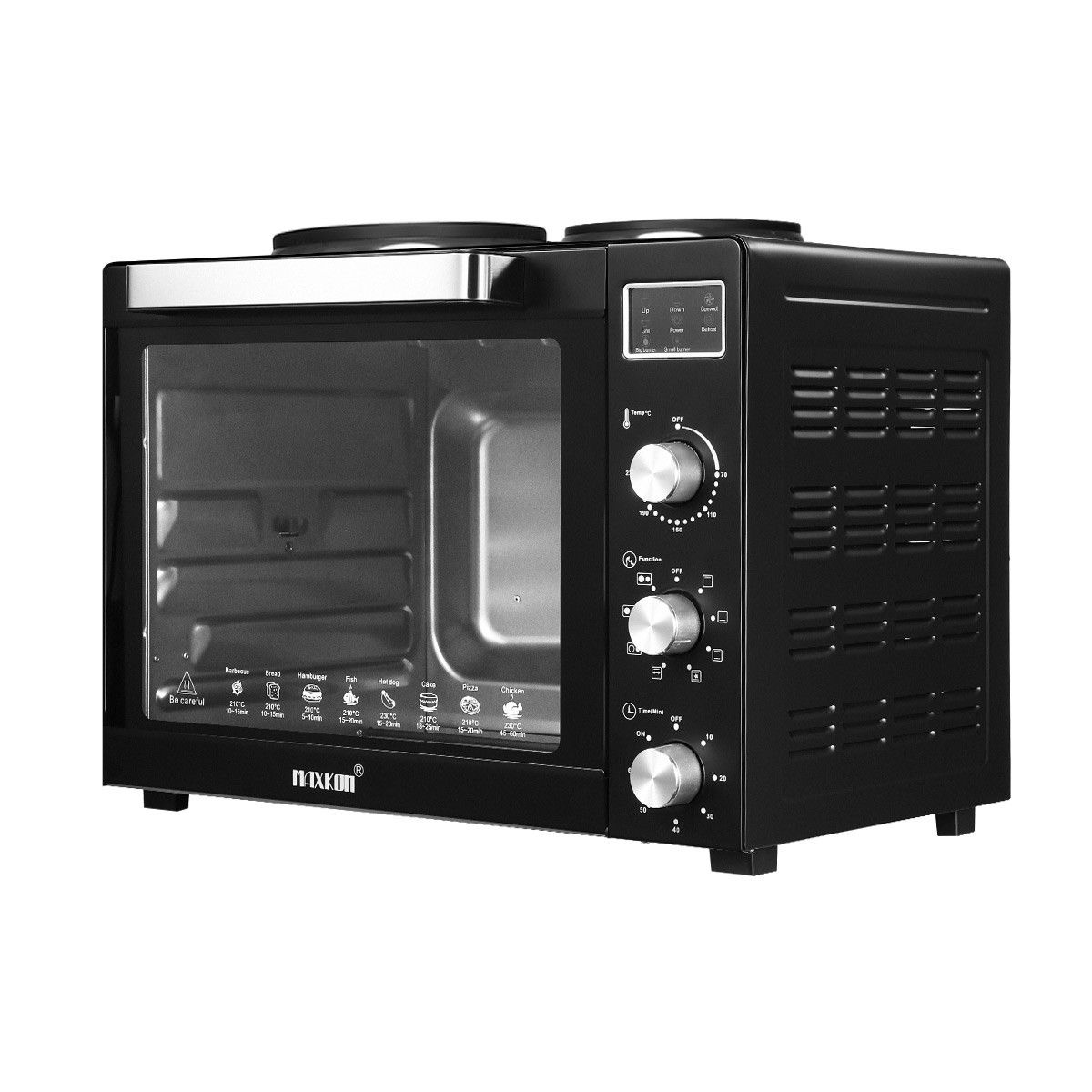 Maxkon New 60L Benchtop Convection Oven Rotisserie Portable Toaster