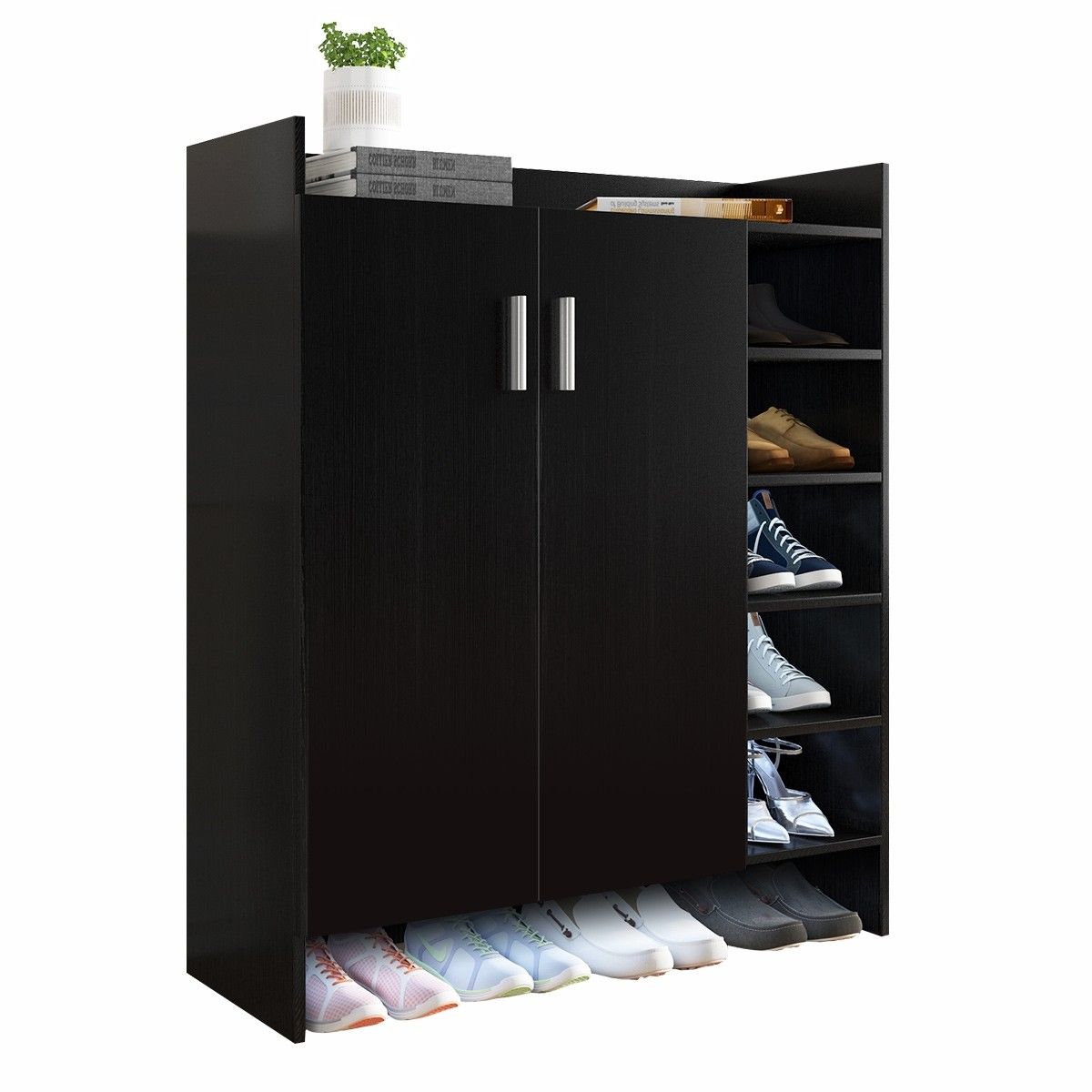 Modern Shoe Cabinet Rack Storage Cupboard Shelf Organiser With