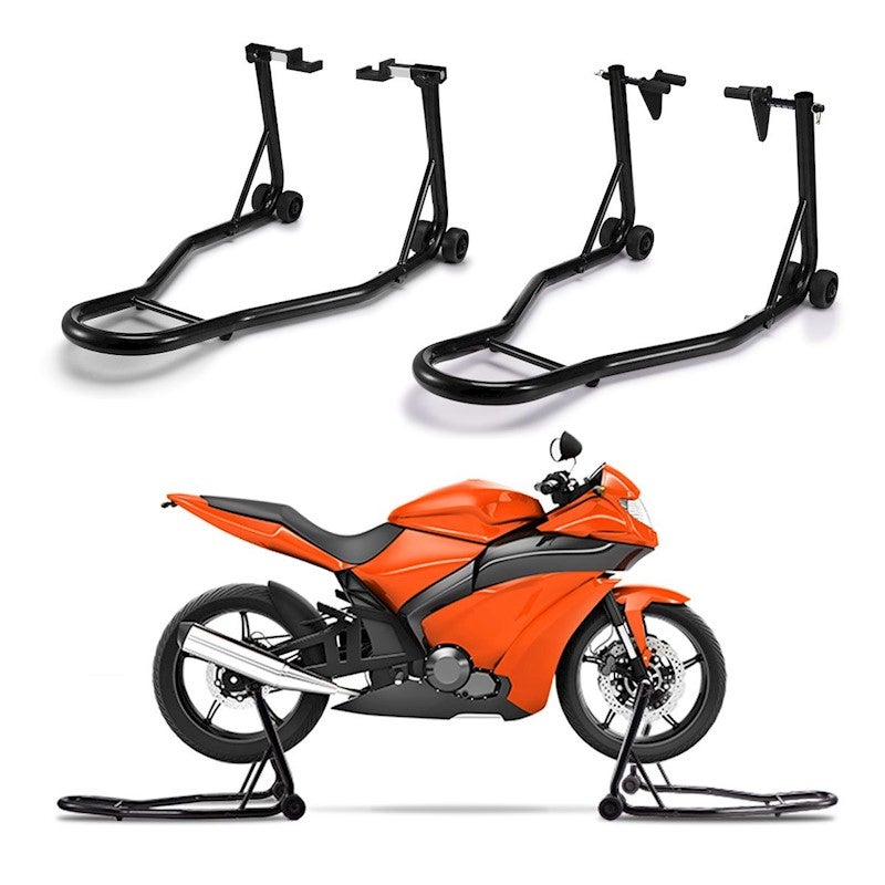 Multi-fit Front and Rear Motorcycle Stand Set | Buy Motorbike Stands