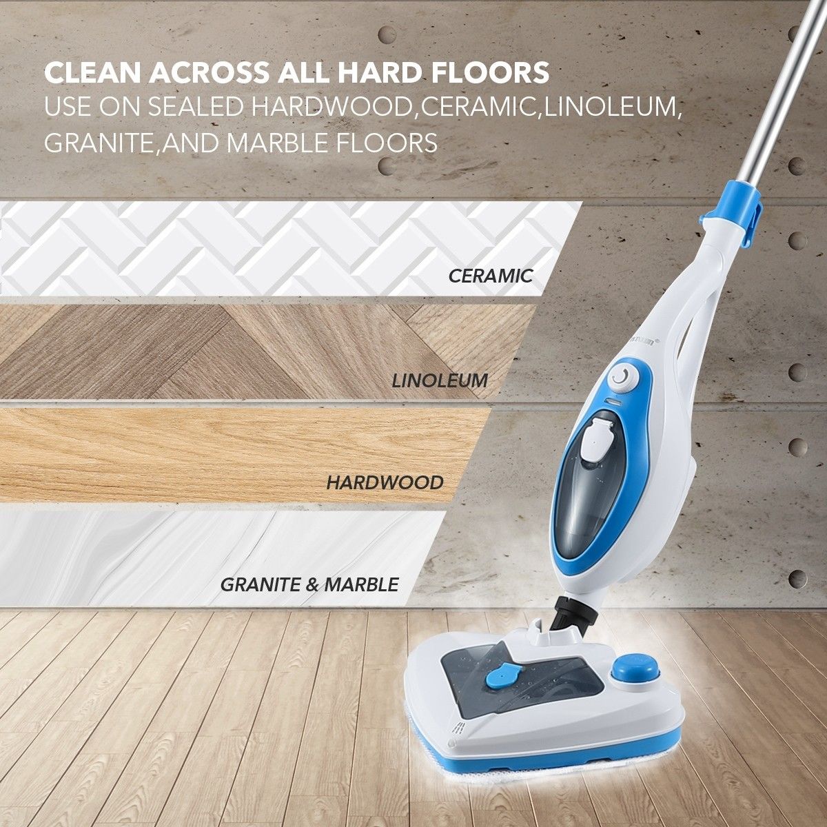 New Maxkon 13 In 1 Steam Mop Cleaner 1500w Handheld Steamer