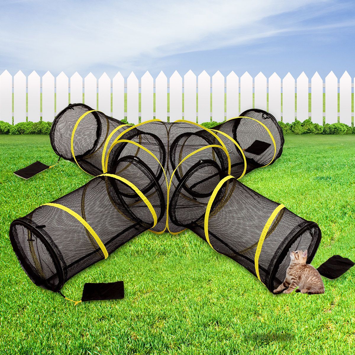 Connectable Cat Tunnels Play Tube Four Ways Buy Cat Toys 359069