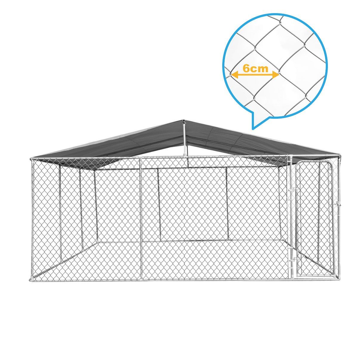 Outdoor Galvanized Steel Fencing Pet Enclosure & Dog Run Kennel with