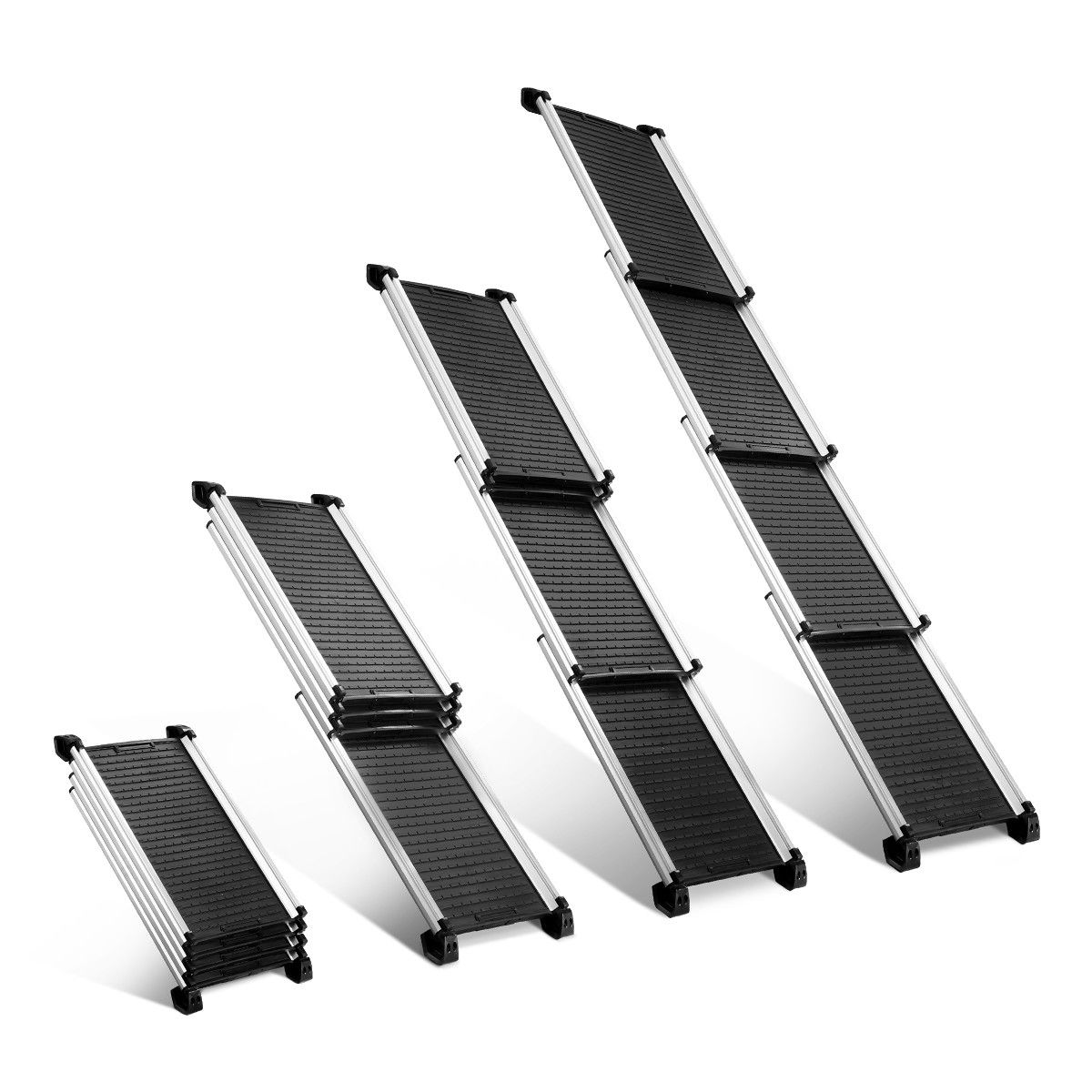Petscene Extra Long Aluminium Dog Cat Pet Ramp Stairs Steps Ladder for