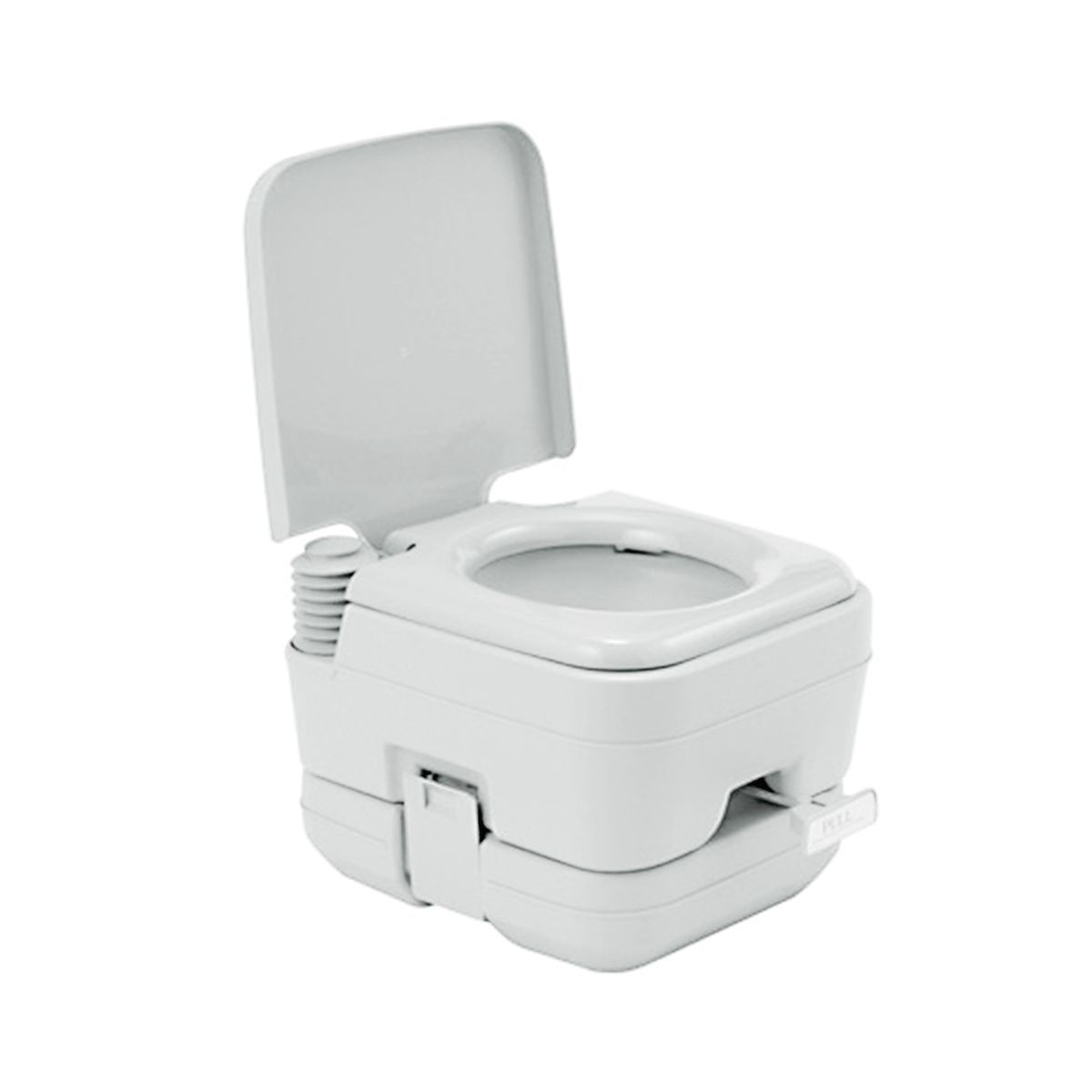 Porta Potty Seat with Piston Pump Flush Gray 10L Buy Camping Toilets