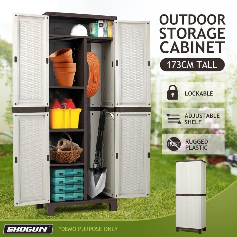 Shogun Outdoor Storage Cabinet Vertical Tool Shed 173cm Buy