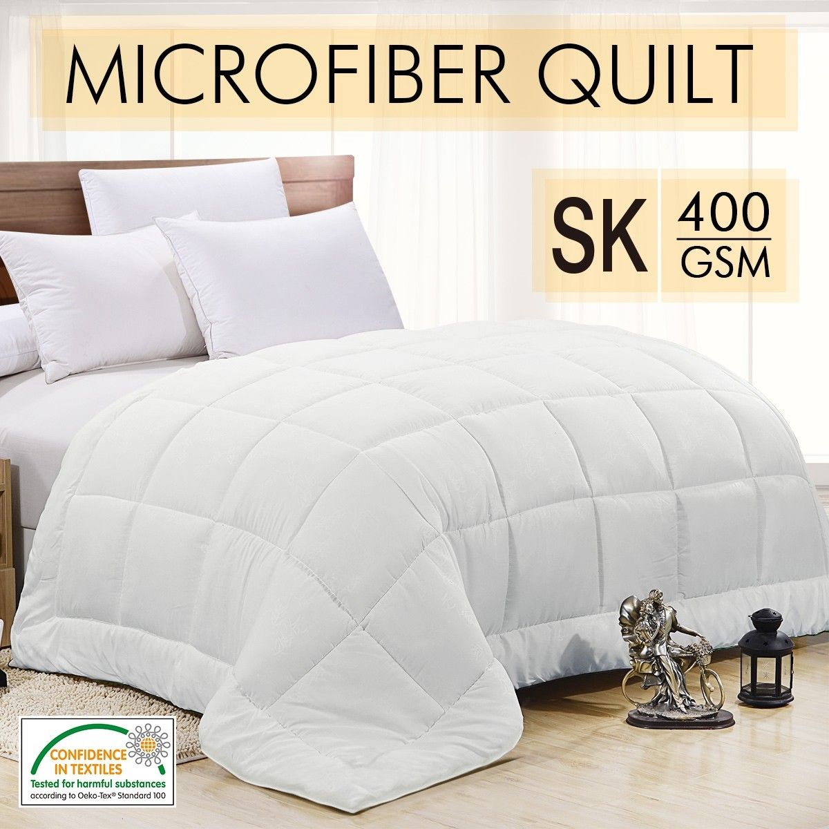 Super King SIze 400GSM Winter Quilt Duvet Blanket Microfiber Buy