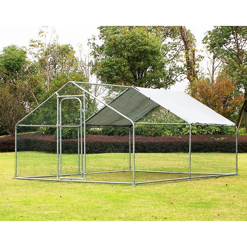 Walkin Metal Chicken Run Coop Enclosure For Cat Rabbit Ducks Hens4M X