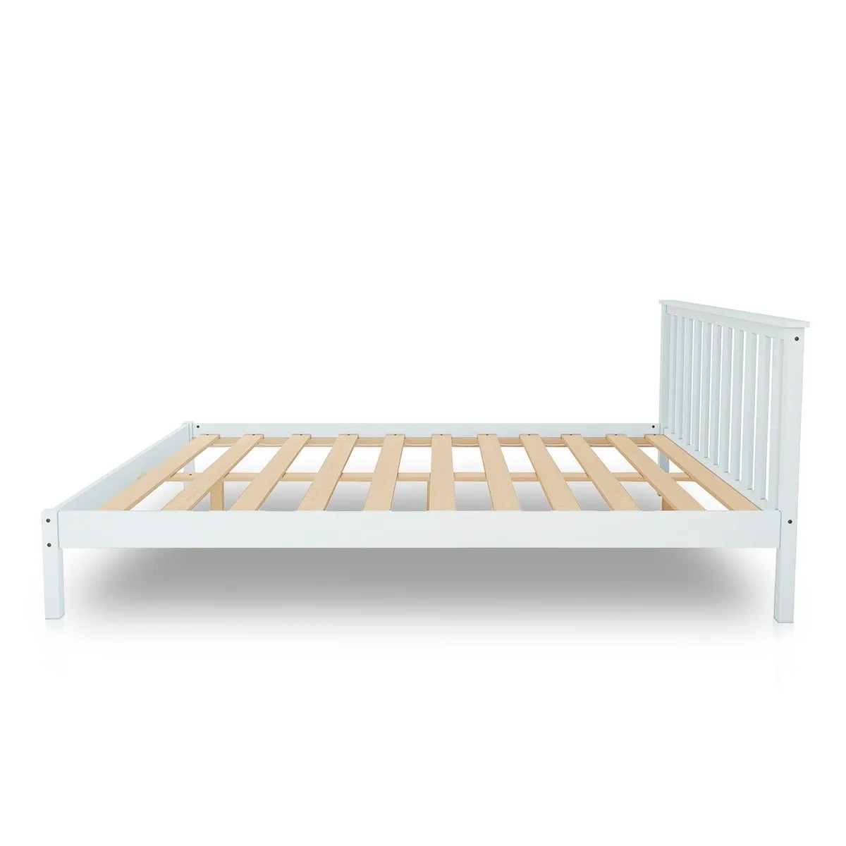 Wooden Bed Frame Queen Size Mattress Base Pine Platform Bedroom