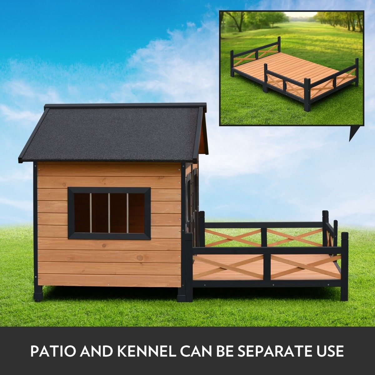 XXL Wooden Dog House Timeber Kennel "A" Shape Buy Dog Houses 363892