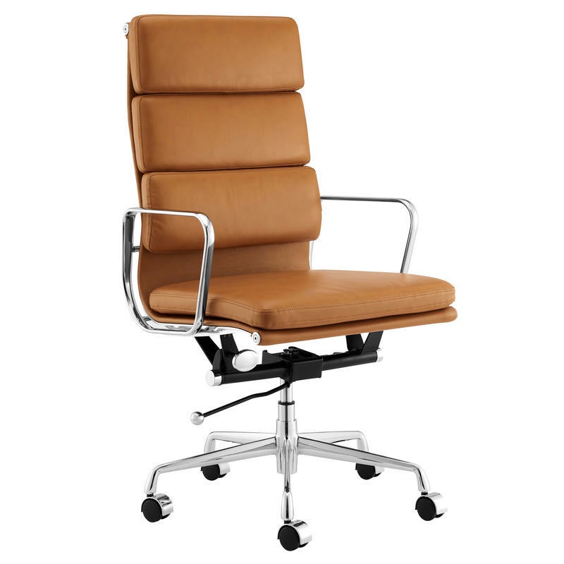 Ergoduke Eames Replica High Back Leather Soft Pad Management Office Chair Tan 2379177 00 ?v=637314612107418912