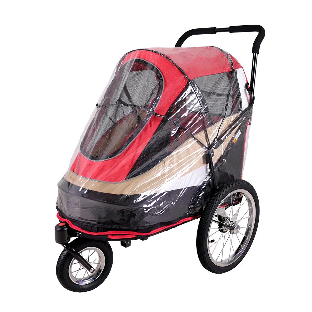 Ibiyaya Happy Bicycle Pet Stroller Jogger & Dog Carrier for Bikes, Red ...