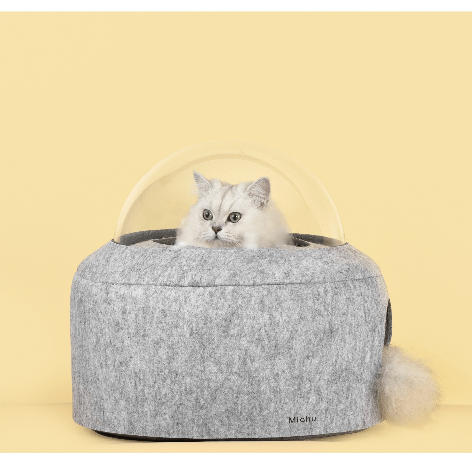 Michu Space Capsule Designer Cat Bed, Grey Buy Pet Beds 791328892568