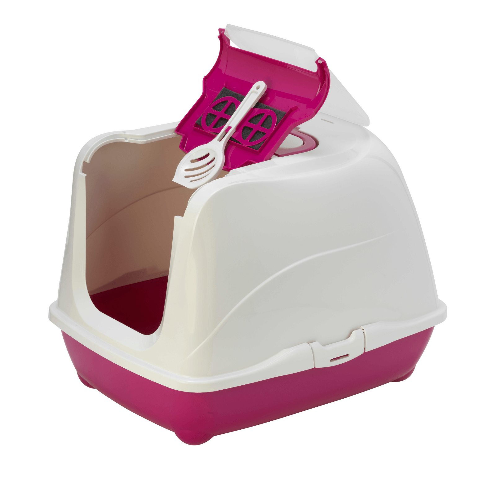 Moderna Flip Cat Enclosed Cat Litter Box, Hot Pink Buy Cat Litter