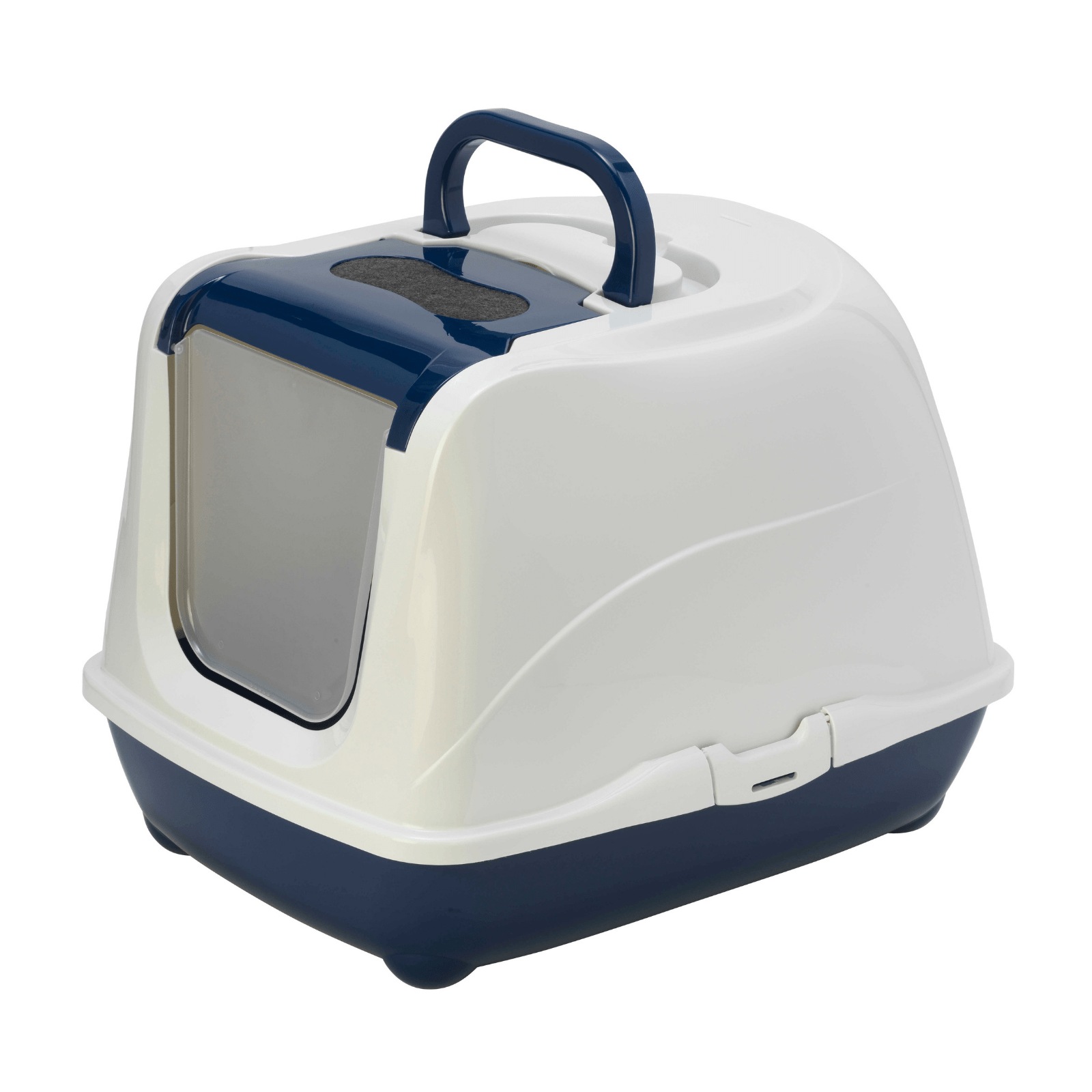 Moderna Flip Cat Enclosed Cat Litter Box, Blueberry | Buy Cat Litter ...