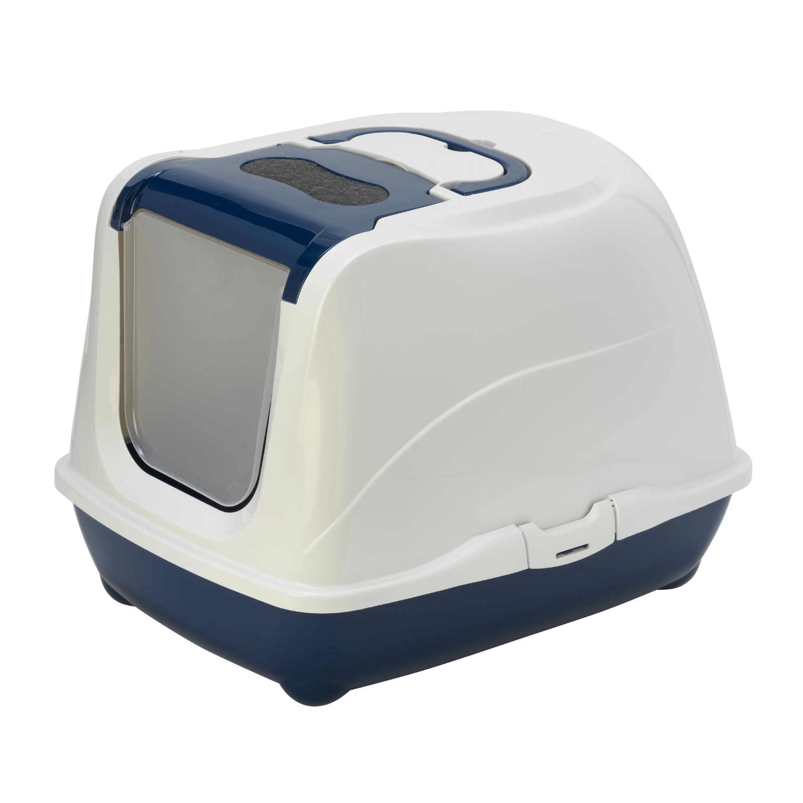 Moderna Flip Cat Enclosed Cat Litter Box, Blueberry | Buy Cat Litter ...