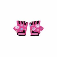 Globber Toddler Gloves XS Racing Flowers Pink