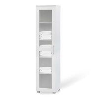 Montreal Double Door Tall Cupboard Cabinet In White Buy Kitchen