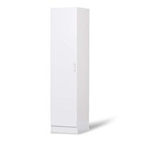 Montreal Double Door Tall Cupboard Cabinet In White Buy Kitchen