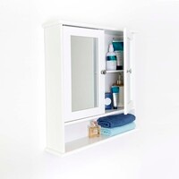 Maine Double Door Mirrored Bathroom Cabinet