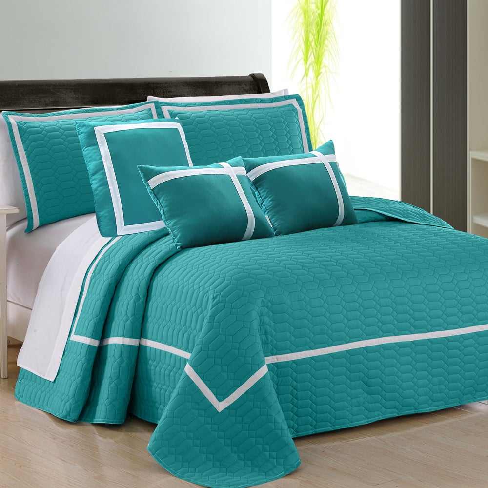 Two-Tone Embossed Comforter Set (6 or 10-Piece) | Buy Queen Quilt Cover ...